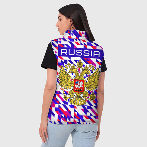 Женский жилет Russian geometry / 3D-Черный – фото 4
