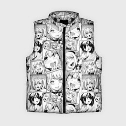 Женский жилет Anime hentai ahegao, цвет: 3D-черный