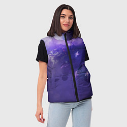 Женский жилет Фиолетовый необъятный космос, цвет: 3D-красный — фото 2