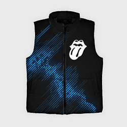Женский жилет Rolling Stones звуковая волна, цвет: 3D-черный