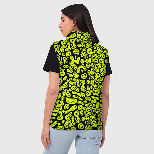 Женский жилет Toxic smile / 3D-Черный – фото 4