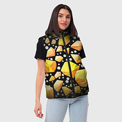 Женский жилет Слитки золота, цвет: 3D-красный — фото 2