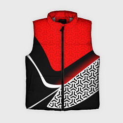 Женский жилет Геометрическая униформа - красная