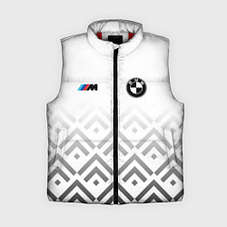 Женский жилет BMW m power - белый, цвет: 3D-красный