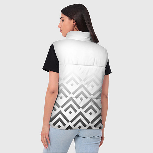 Женский жилет BMW m power - белый / 3D-Черный – фото 4