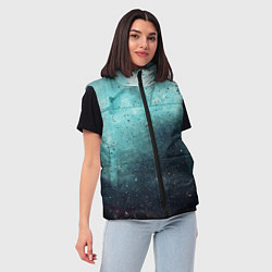 Женский жилет Светло-синий тени и краски, цвет: 3D-светло-серый — фото 2
