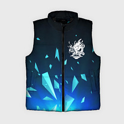 Женский жилет Cyberpunk 2077 взрыв частиц, цвет: 3D-черный