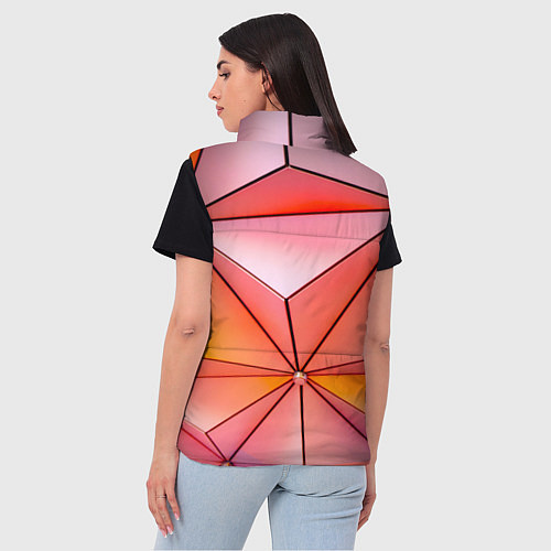 Женский жилет Розовый обман зрения / 3D-Светло-серый – фото 4