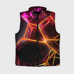 Женский жилет Неоновая конструкция, цвет: 3D-светло-серый
