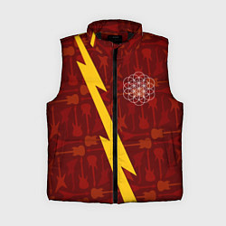 Женский жилет Coldplay гитары и молния