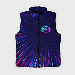Женский жилет BYD neon speed lines, цвет: 3D-черный