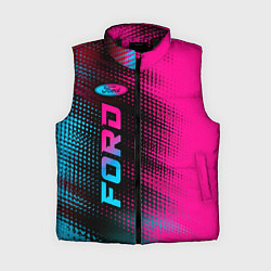 Женский жилет Ford - neon gradient: по-вертикали, цвет: 3D-черный