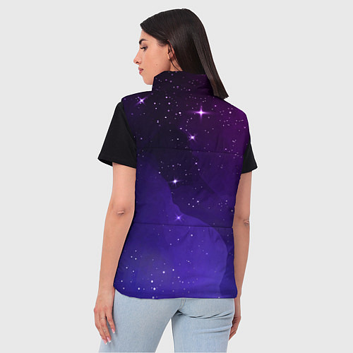 Женский жилет Powerwolf просто космос / 3D-Черный – фото 4