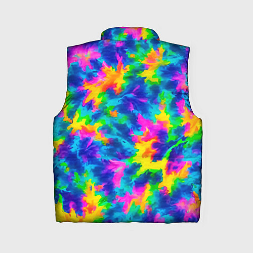 Женский жилет Тай-дай цветные краски / 3D-Светло-серый – фото 2