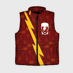 Женский жилет David Bowie гитары и молния, цвет: 3D-черный