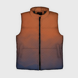 Женский жилет Оранжево-синий дым - Хуф и Ся