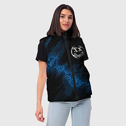 Женский жилет Avril Lavigne звуковая волна, цвет: 3D-черный — фото 2