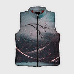Женский жилет Белая красная краски и тени, цвет: 3D-красный