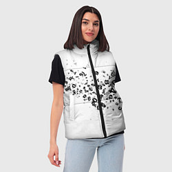 Женский жилет Цифровой дым, цвет: 3D-черный — фото 2