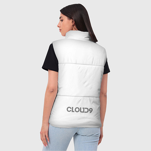 Женский жилет Cloud9 white / 3D-Черный – фото 4