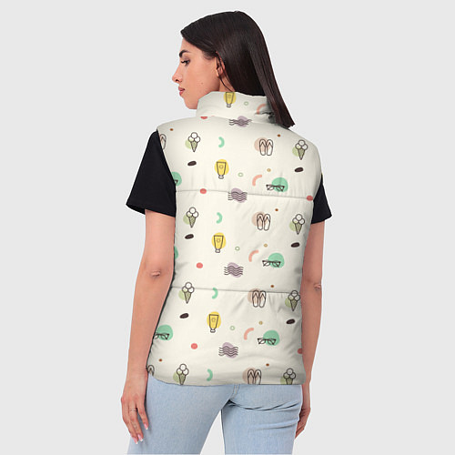 Женский жилет Летний вайб / 3D-Красный – фото 4