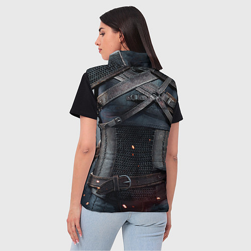 Женский жилет Броня Геральта / 3D-Черный – фото 4
