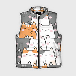 Женский жилет Семья котиков