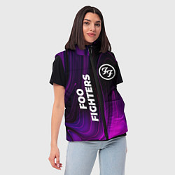 Женский жилет Foo Fighters violet plasma, цвет: 3D-черный — фото 2