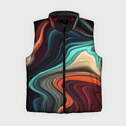 Женский жилет Малахитовая, цвет: 3D-красный