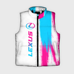 Женский жилет Lexus neon gradient style: по-вертикали, цвет: 3D-черный