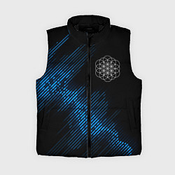 Женский жилет Coldplay звуковая волна, цвет: 3D-черный