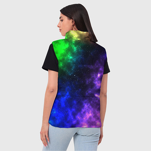 Женский жилет Космос мультицвет / 3D-Черный – фото 4