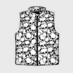 Женский жилет Черепа - смерть, цвет: 3D-светло-серый