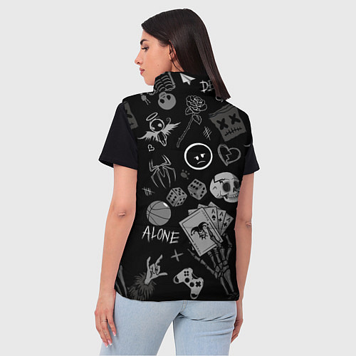 Женский жилет Sad art / 3D-Красный – фото 4