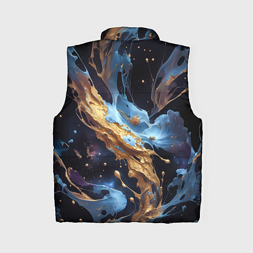 Женский жилет Бабочка краски узор / 3D-Светло-серый – фото 2