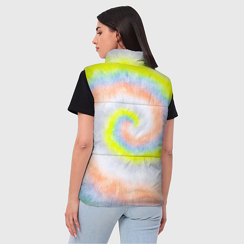 Женский жилет Тай дай жёлтый / 3D-Красный – фото 4