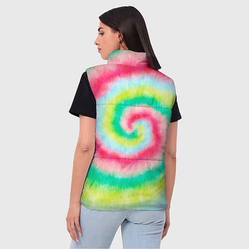 Женский жилет Тай дай клубничный / 3D-Красный – фото 4