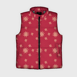 Женский жилет Красный стиль, цвет: 3D-светло-серый