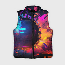 Женский жилет Разрыв измерений, цвет: 3D-черный