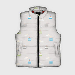 Женский жилет Фуникулёры, цвет: 3D-красный