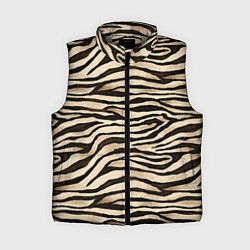 Женский жилет Шкура зебры и белого тигра, цвет: 3D-светло-серый