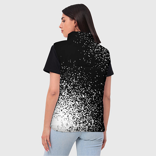 Женский жилет Twenty One Pilots и рок символ на темном фоне / 3D-Черный – фото 4