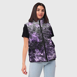 Женский жилет Текстура - Lilac smoke, цвет: 3D-светло-серый — фото 2