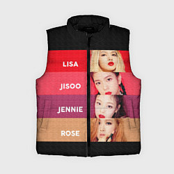 Женский жилет Blackpink Bands, цвет: 3D-черный