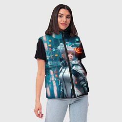 Женский жилет Кибернетический администратор, цвет: 3D-светло-серый — фото 2