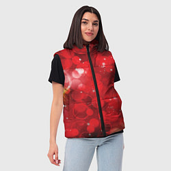 Женский жилет Red fantasy, цвет: 3D-черный — фото 2
