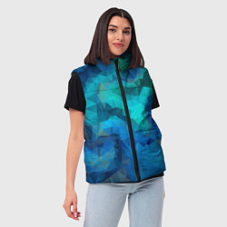 Женский жилет Blue fantasy, цвет: 3D-светло-серый — фото 2