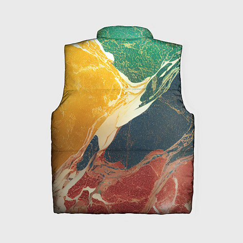 Женский жилет Мраморная радуга / 3D-Светло-серый – фото 2