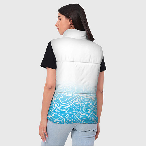 Женский жилет Гинтама текстура / 3D-Светло-серый – фото 4