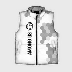 Женский жилет Among Us glitch на светлом фоне: по-вертикали